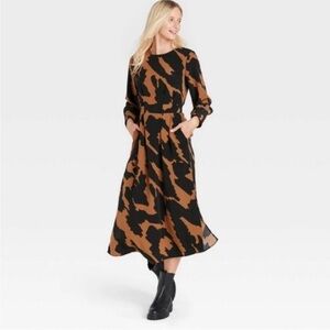 Who What Wear Target Exploded Animal Print Dress